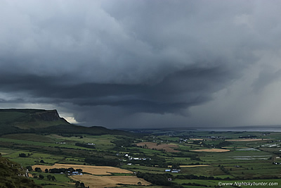 Rare Supercell Thunderstorm Over Lough Foyle - July 24th 2022